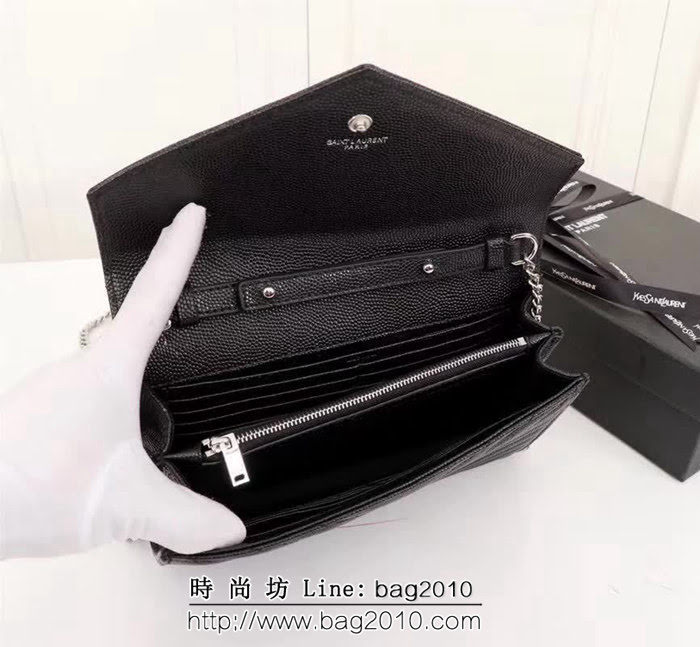YSL聖羅蘭 爆款 魚子醬牛皮鏈條小包 可當手包用 26801 YAS1493